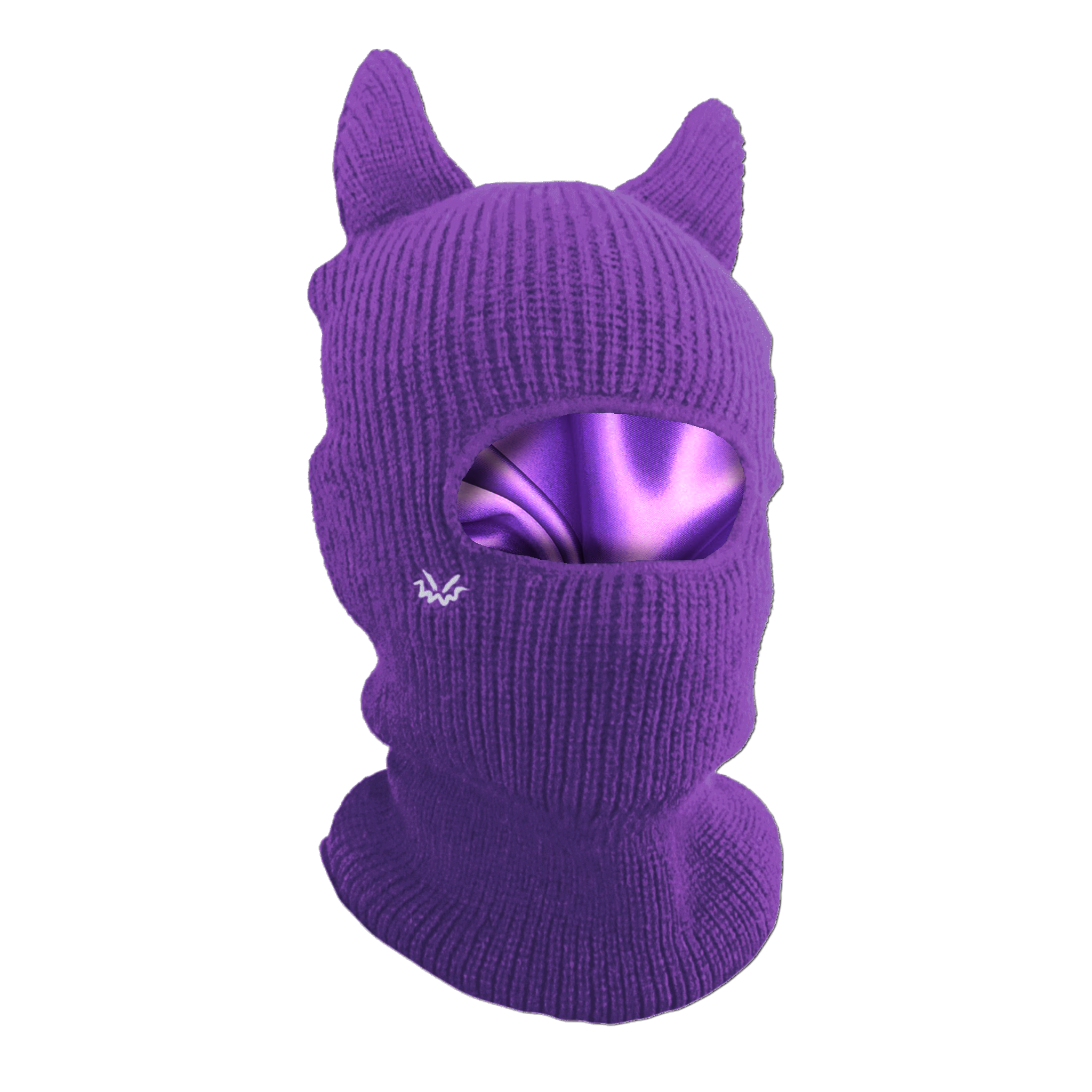 Horned Balaclava satin lined