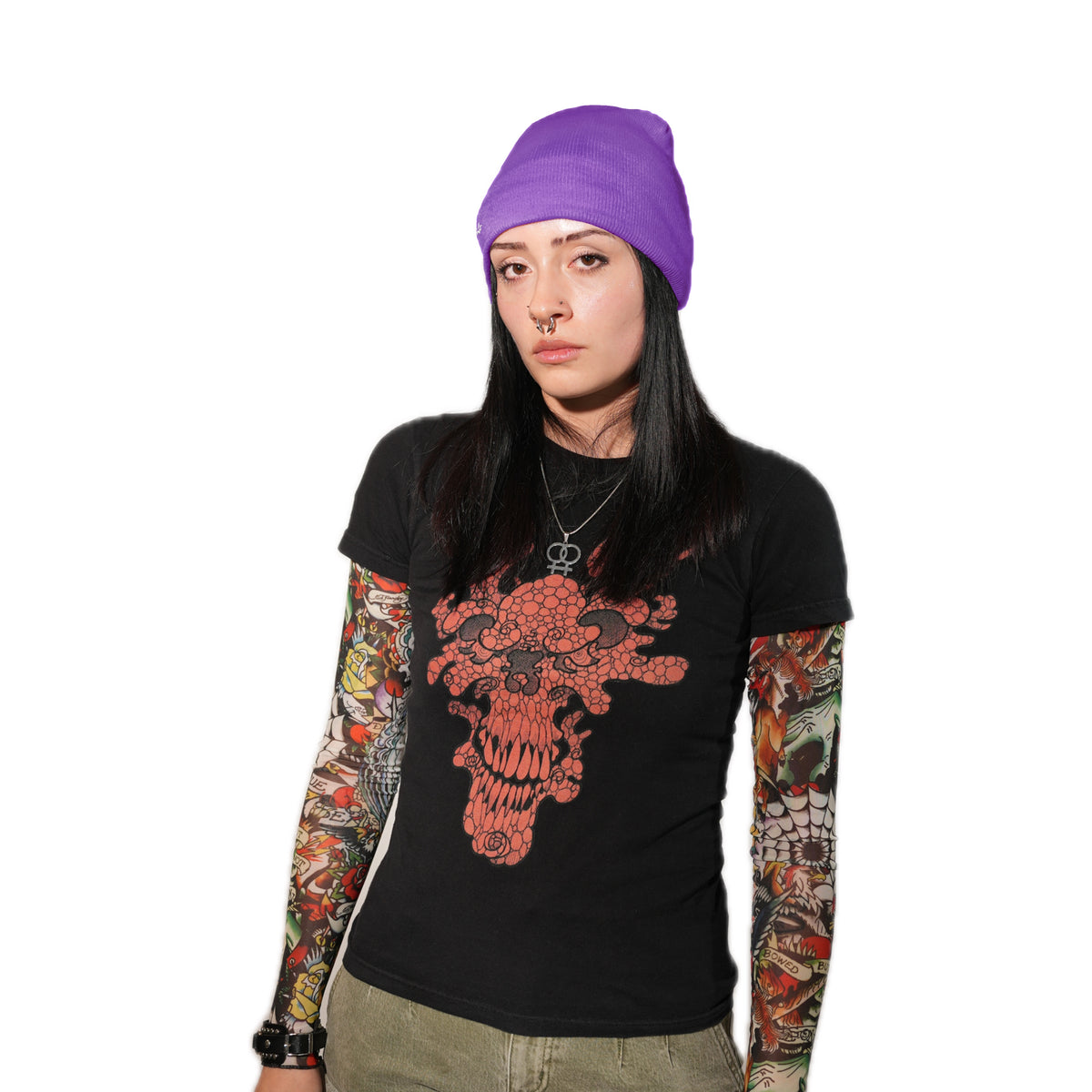 Skull Cap Beanie Satin Lined