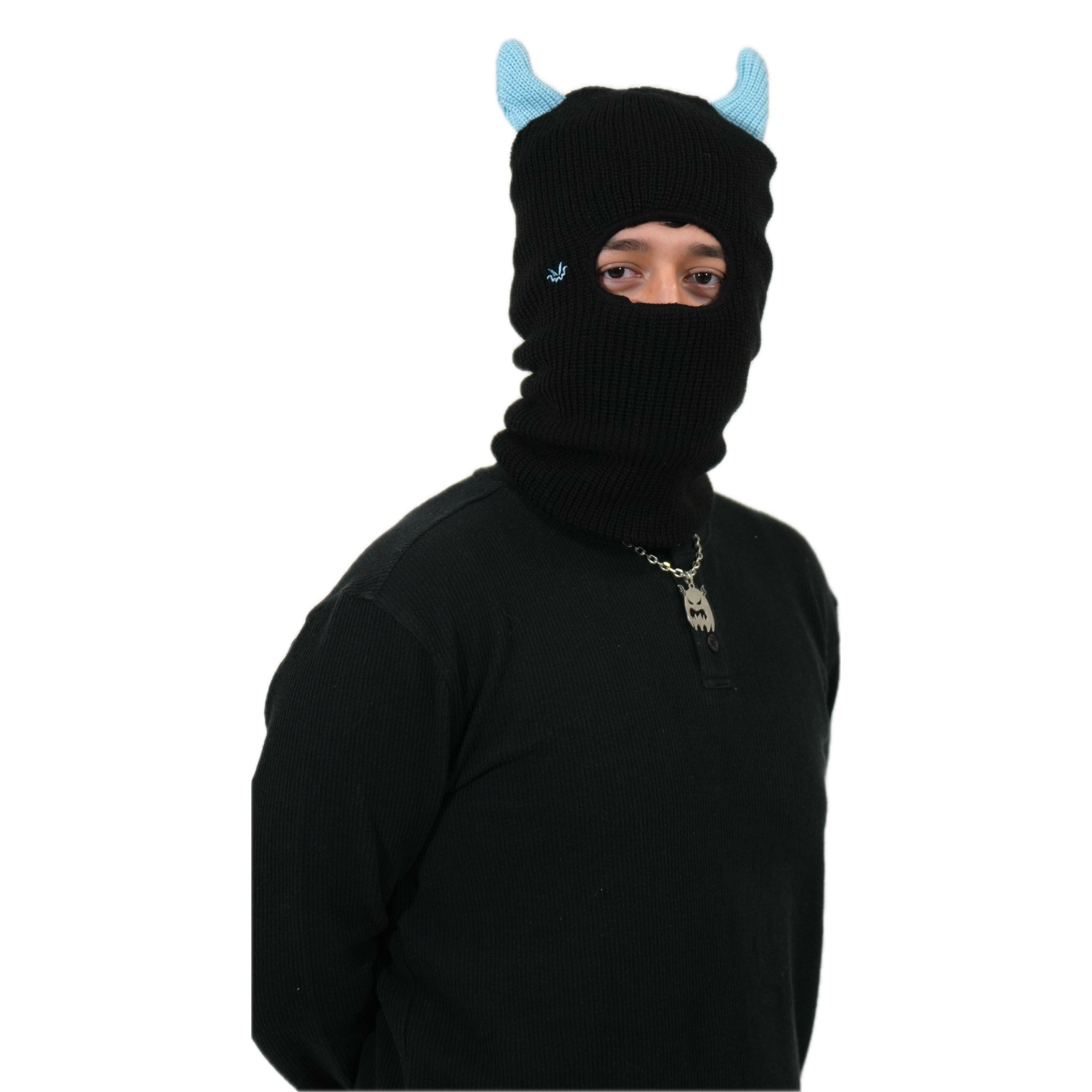 Horned Balaclava satin lined