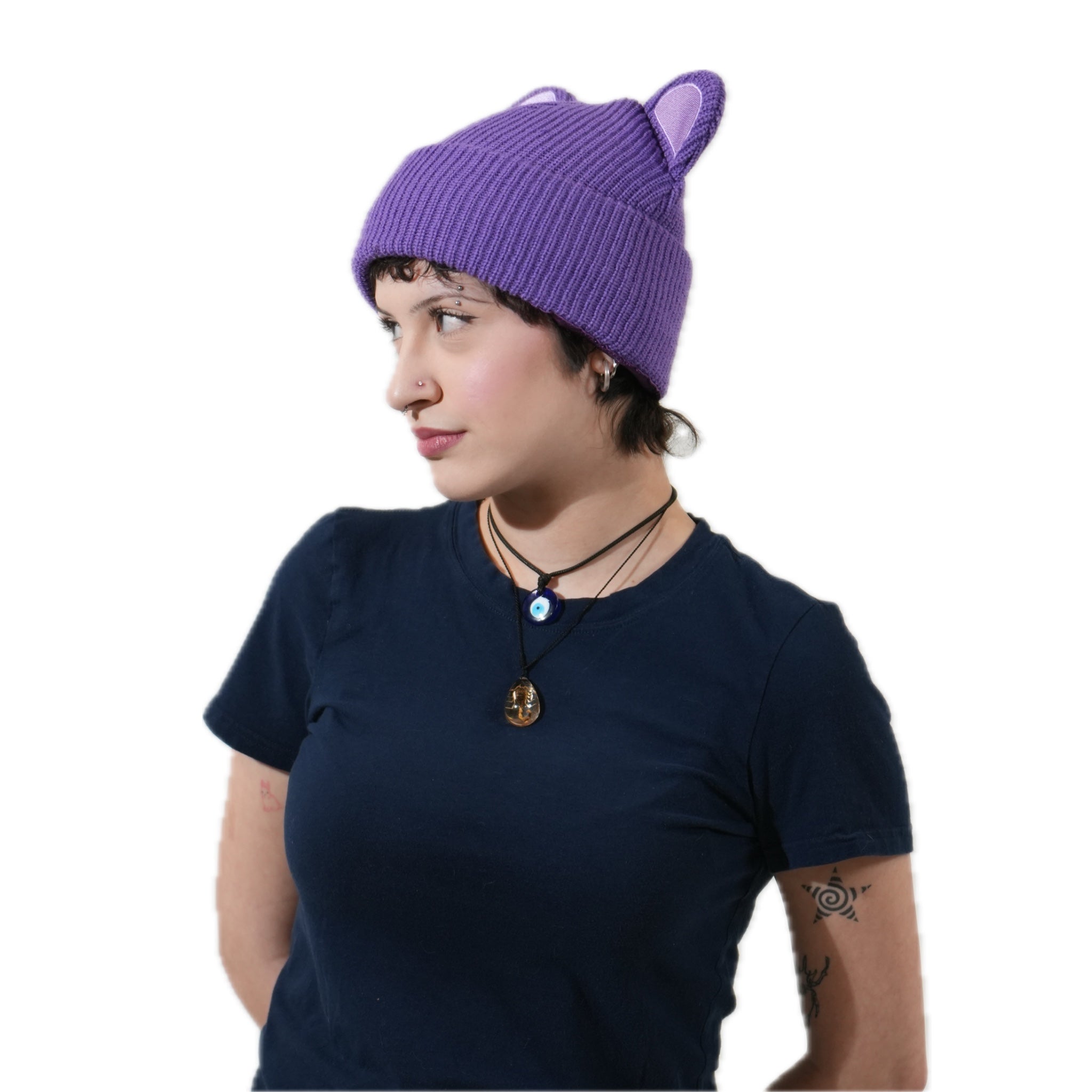Bear beanie satin lined