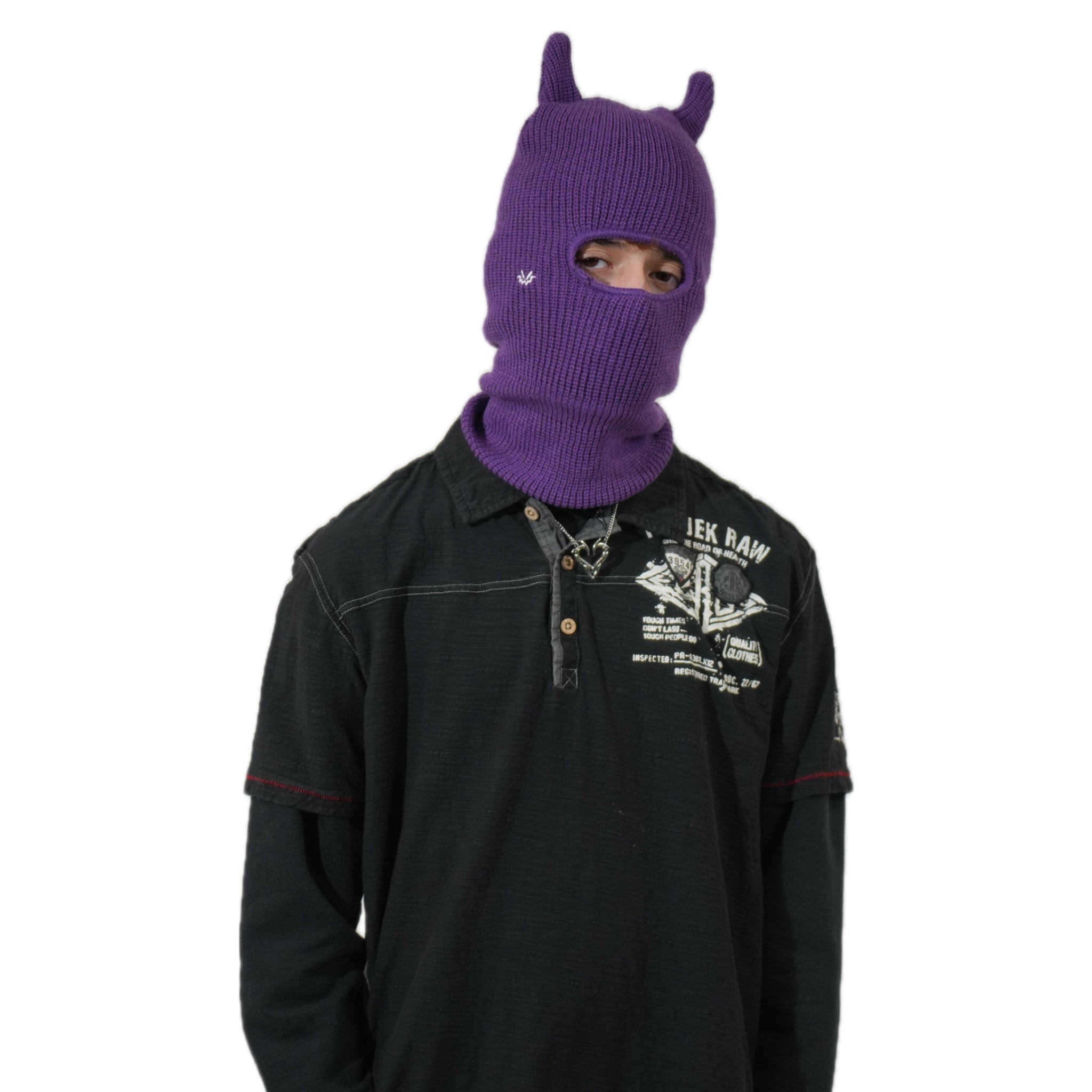 Horned Balaclava satin lined