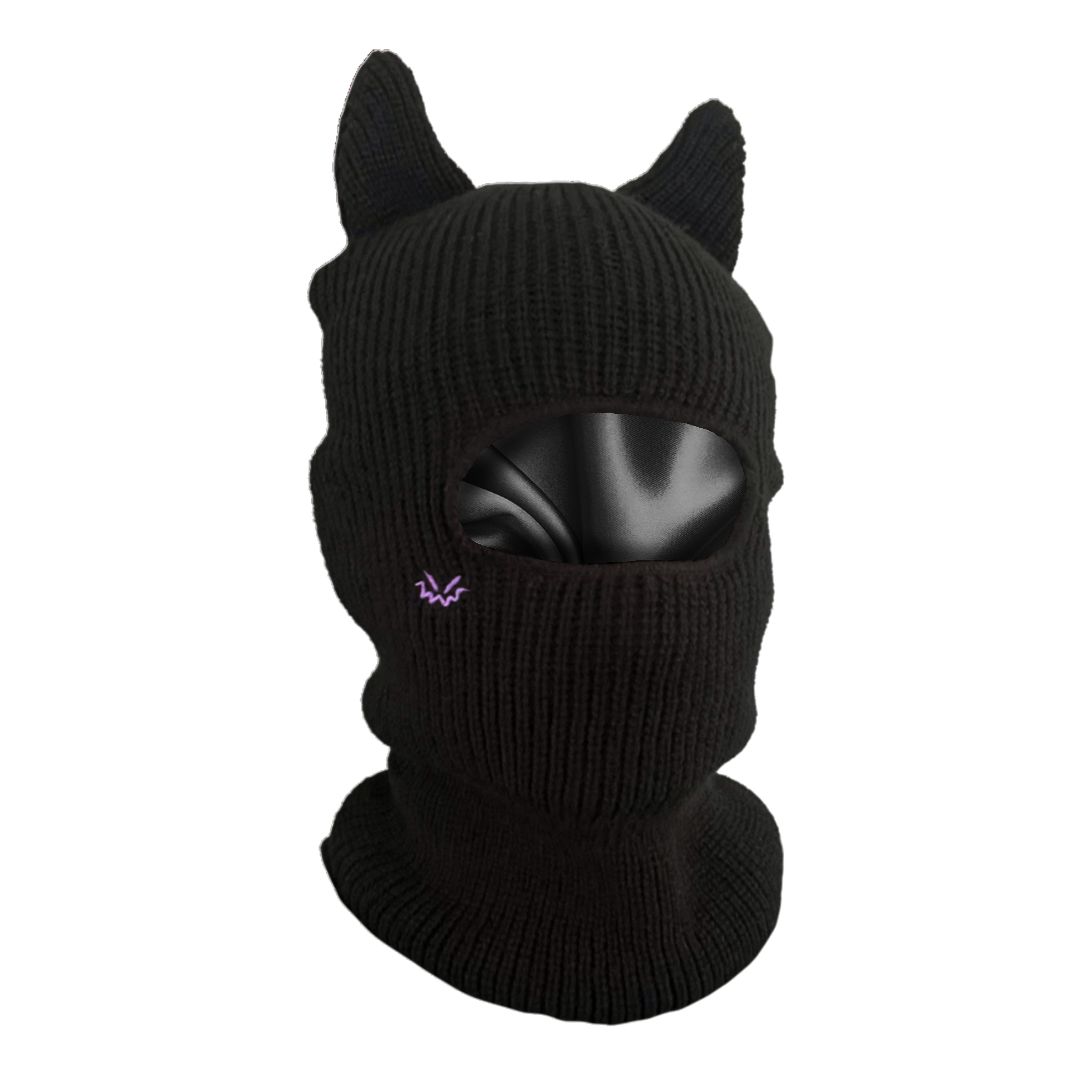 Horned Balaclava satin lined