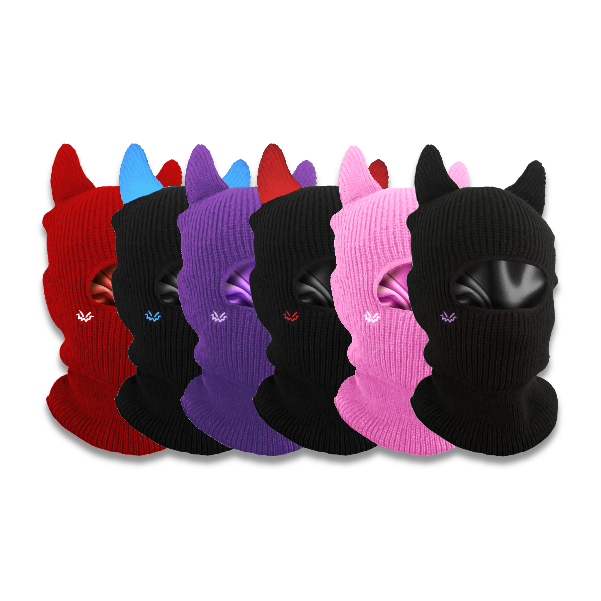 Horned Balaclava satin lined