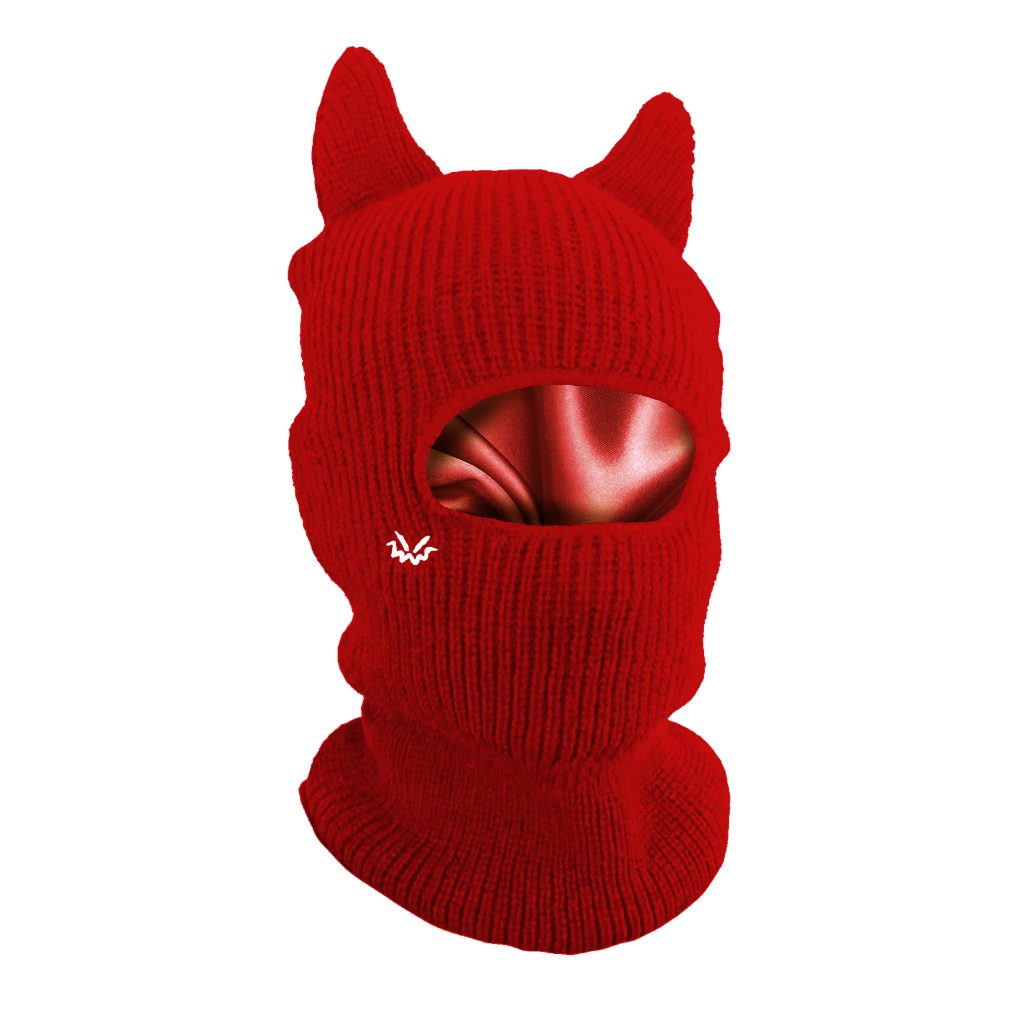 Horned Balaclava satin lined