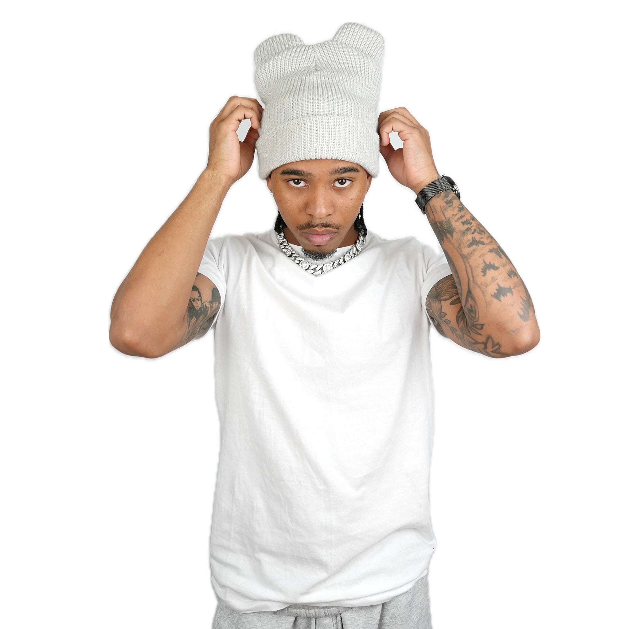 Bear Beanie Satin Lined