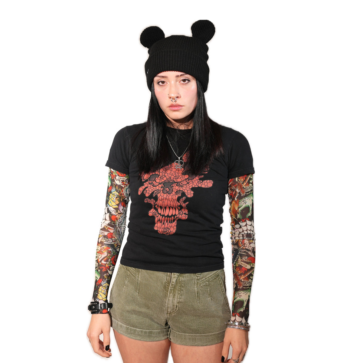 Bear Beanie Satin Lined