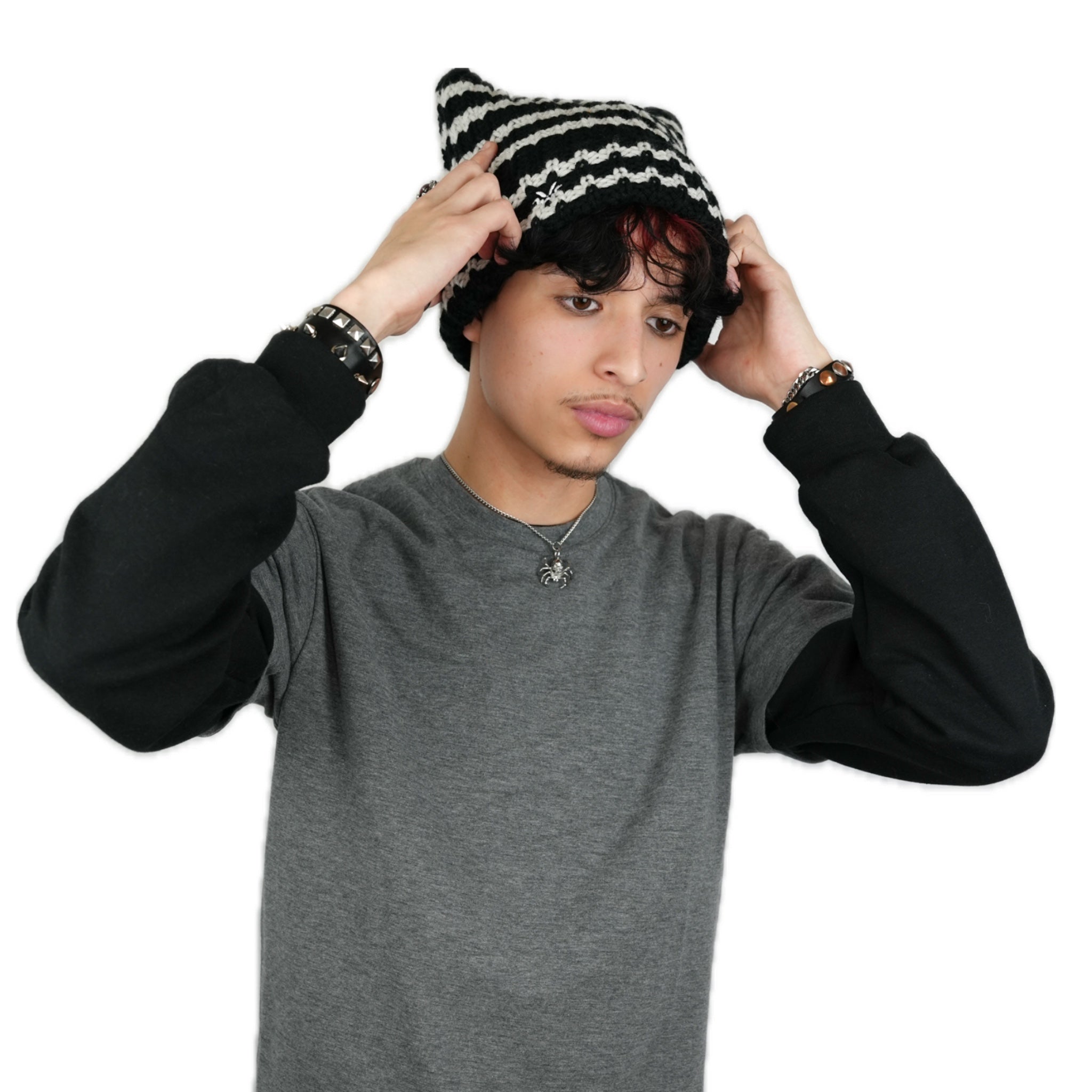 Cat Beanie Satin Lined