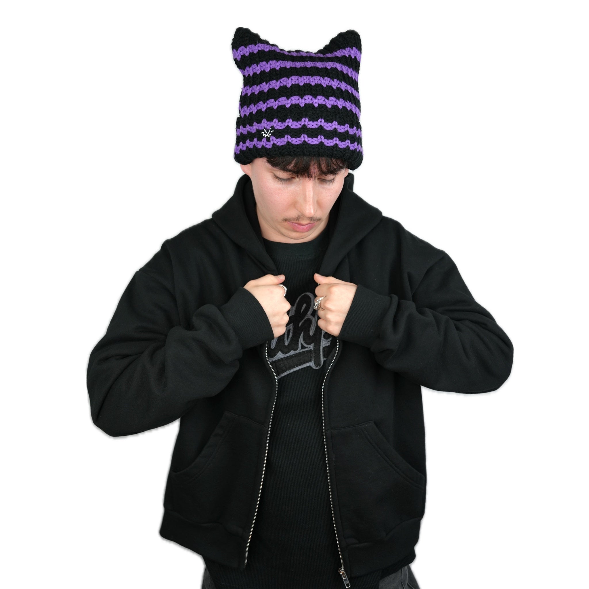 Cat Beanie Satin Lined