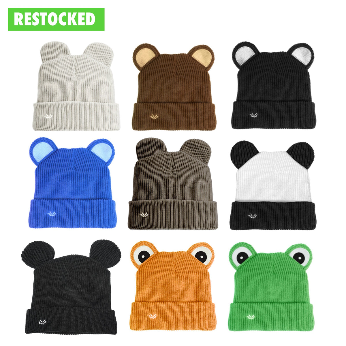Bear Beanie Satin Lined