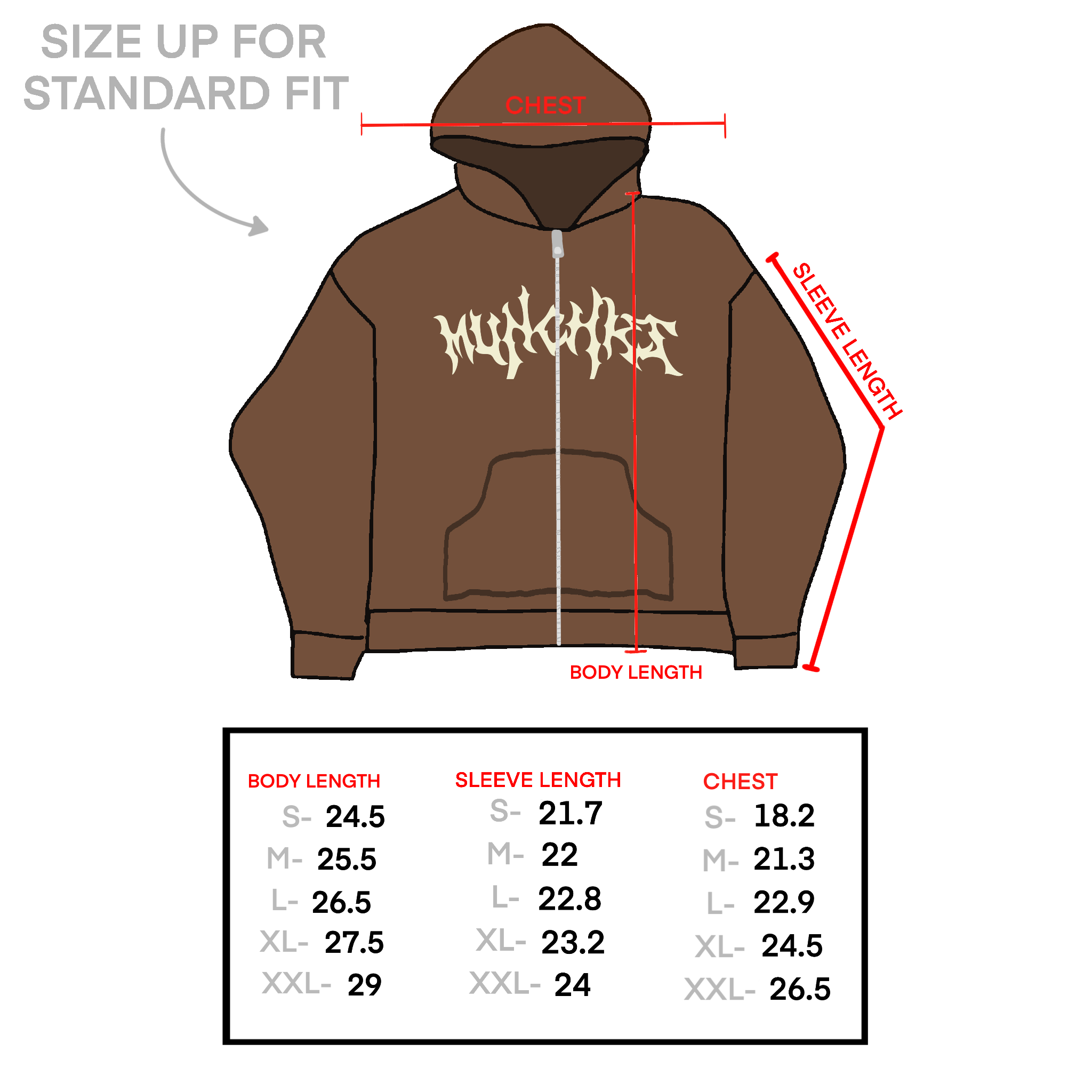 Brown Bat-Wings Zip-Up (cropped)