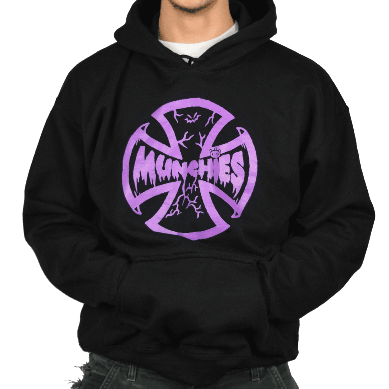 Purple Cross Hoodie