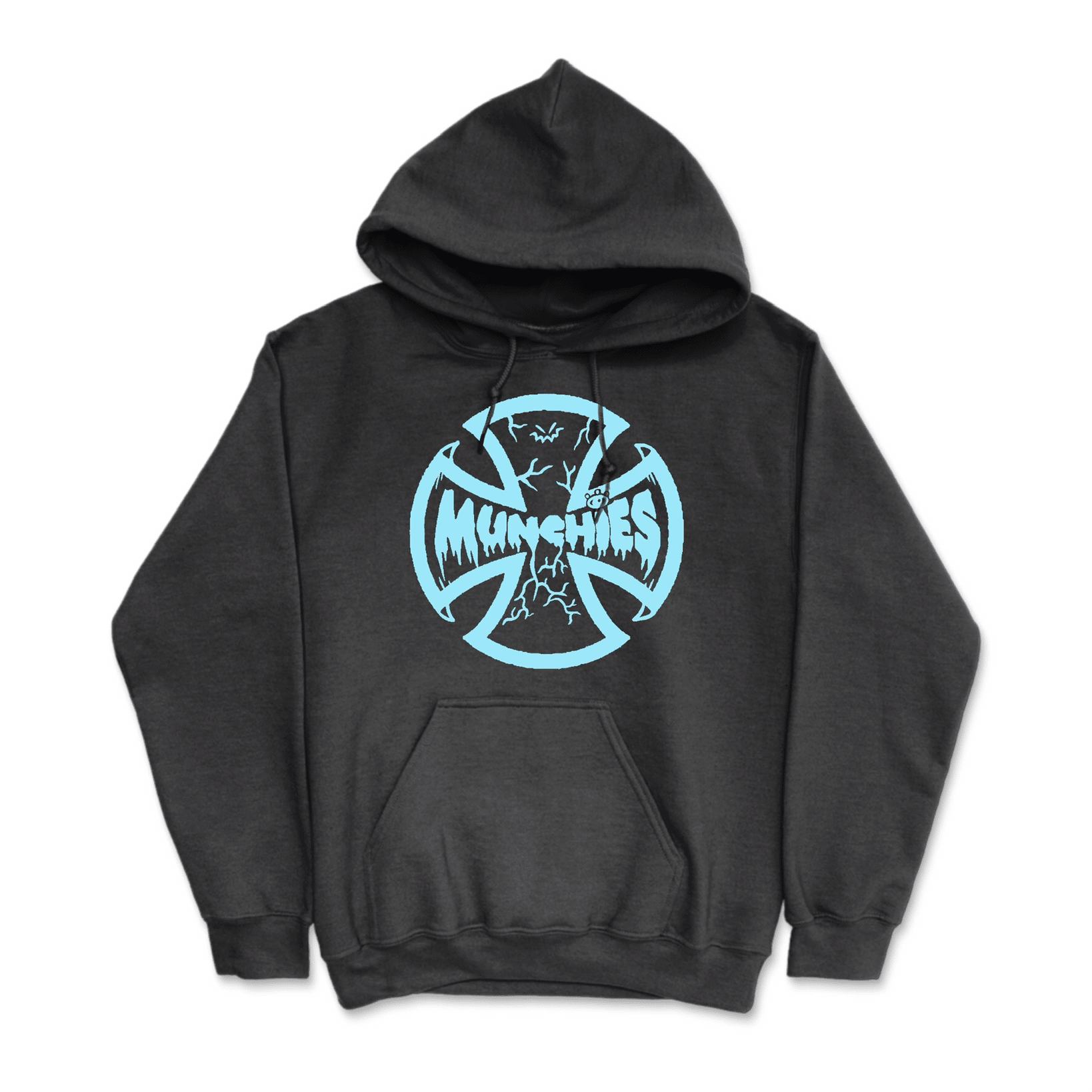 Black Frostbite Cross Hoodie