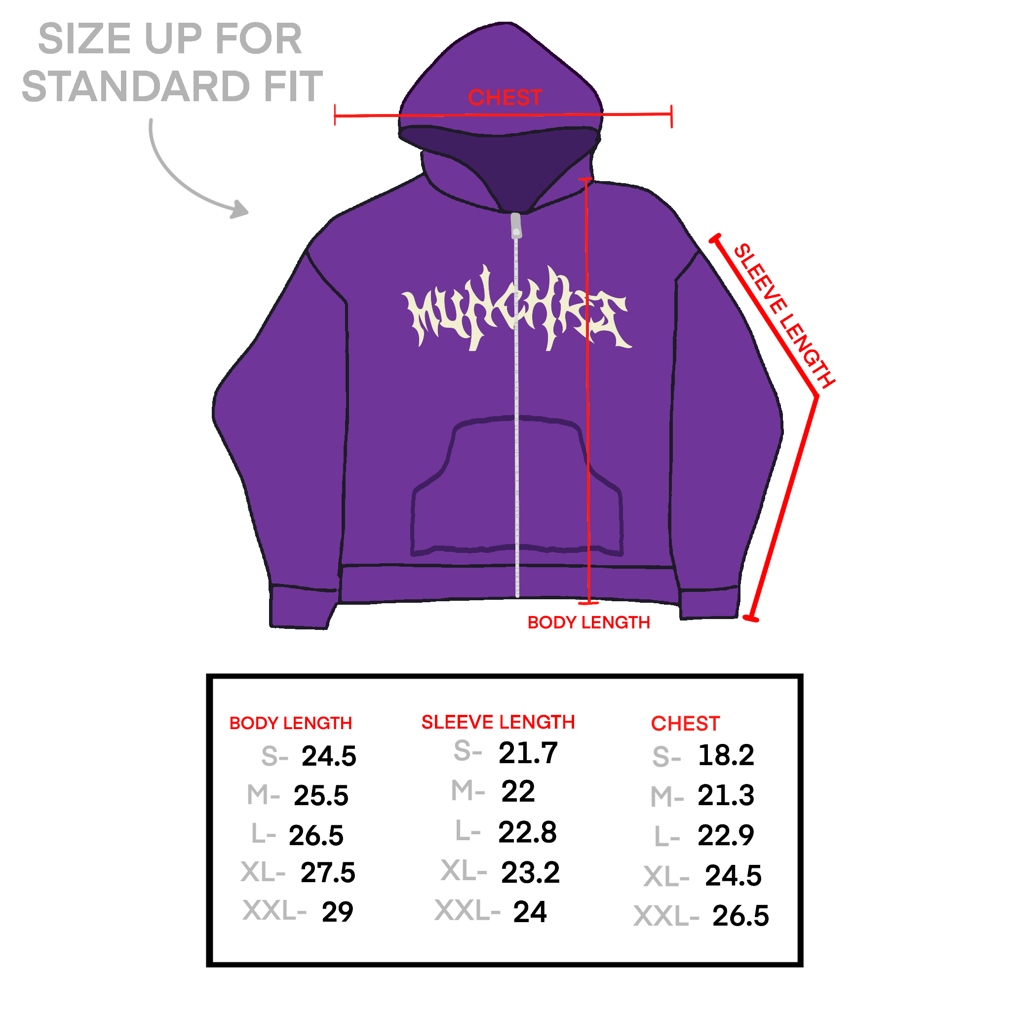 Shadow Purple Bat-Wings Zip-Up (cropped)
