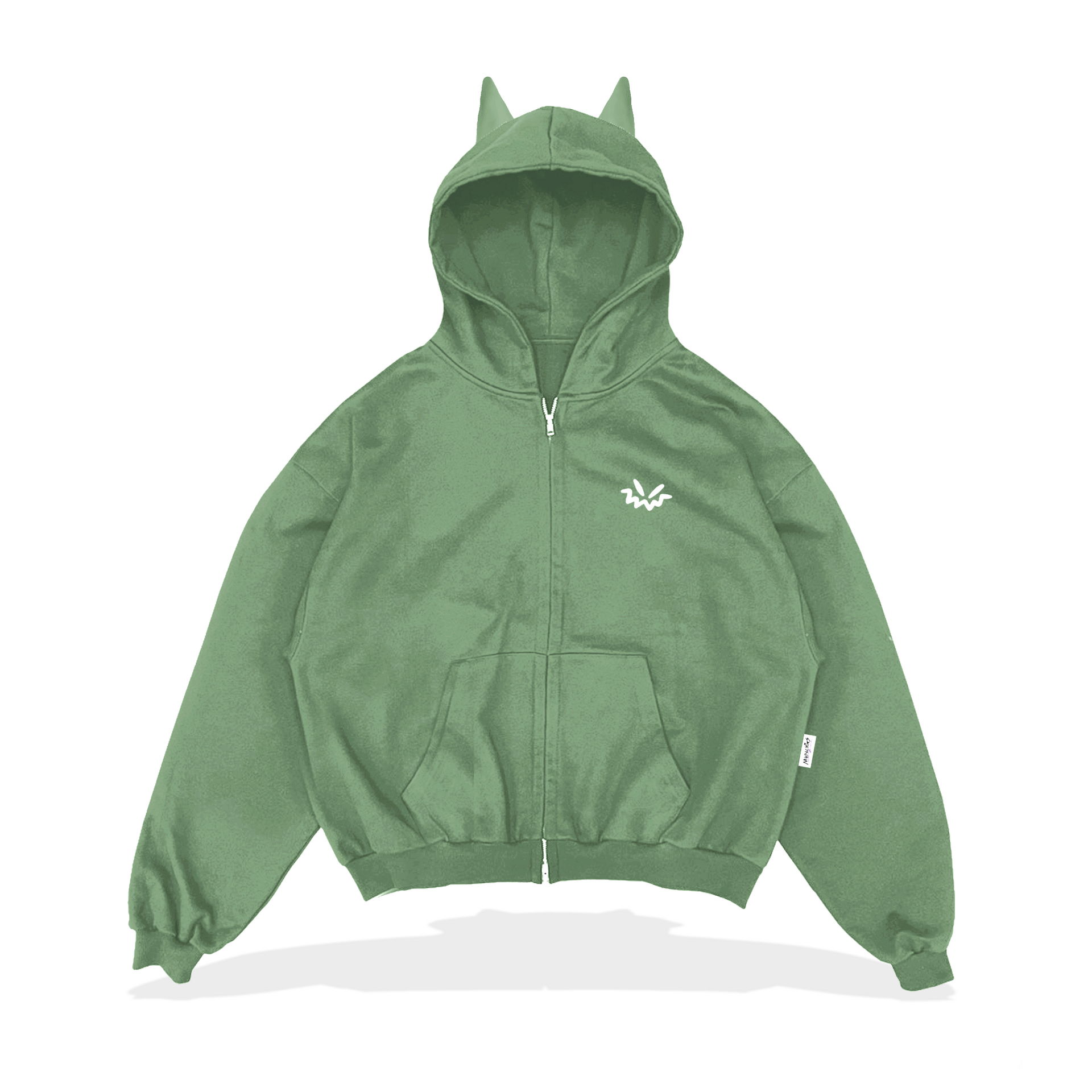 【YOURNUS】Puff Sleeve Mesh Hood Zip-Up 51vYMshy1YL.jpg