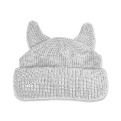 Satin lined horned beanie