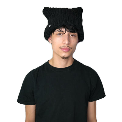 Cat Beanie Satin Lined