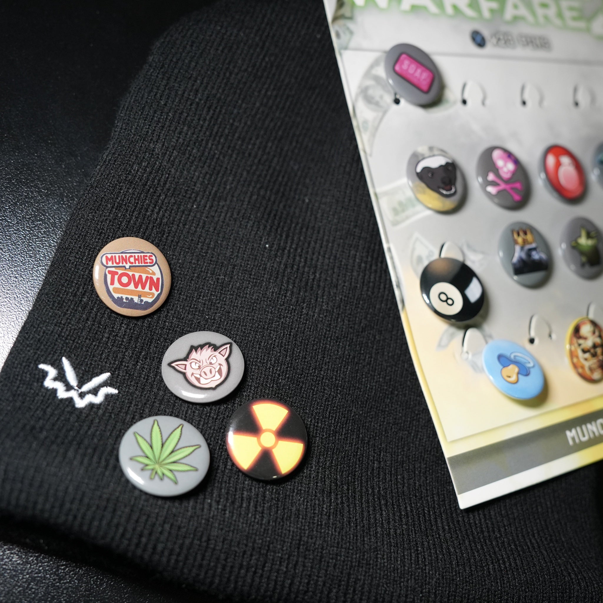 Munchies Warfare x20 piece pin set