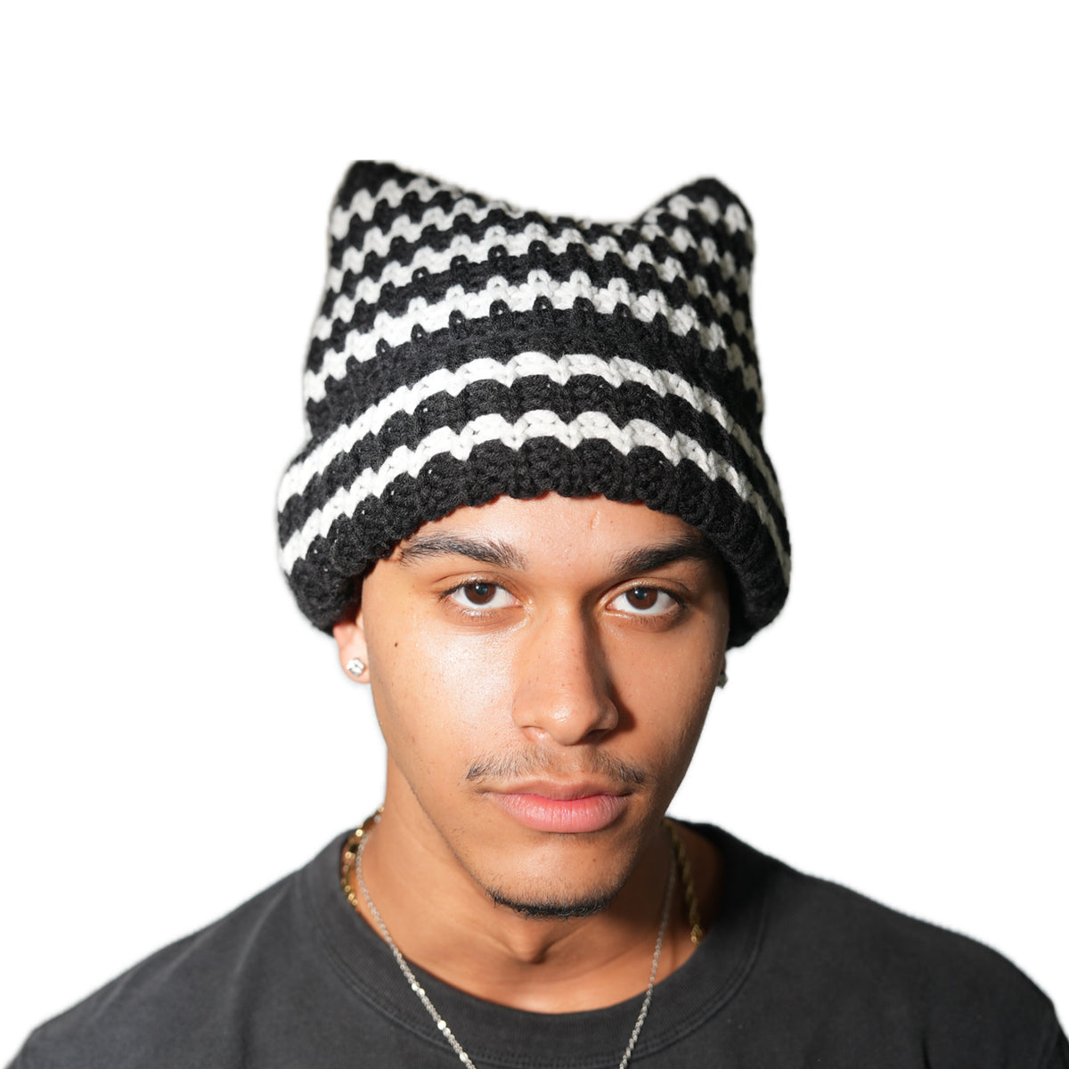 Cat Beanie Satin Lined