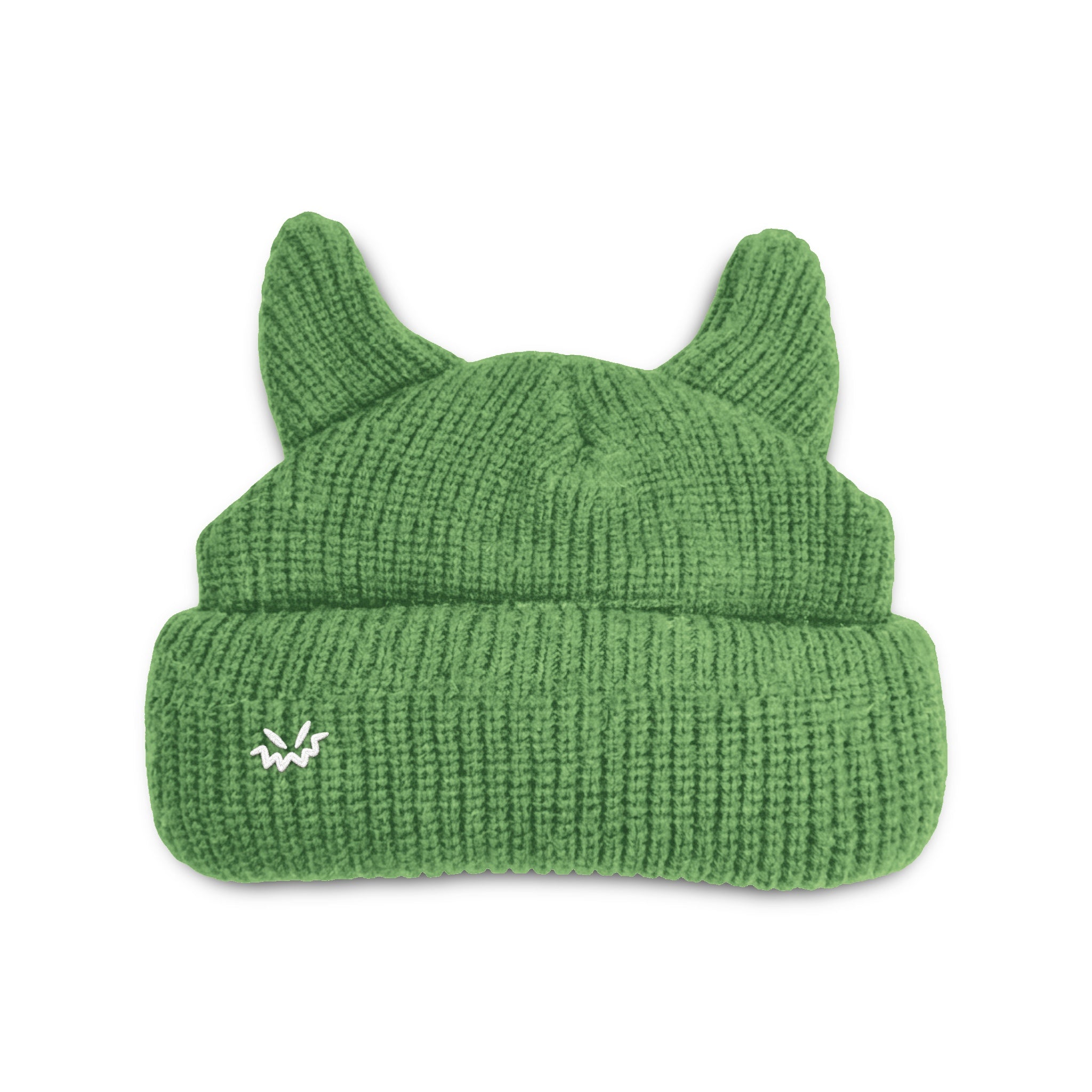 Horned beanie satin lined