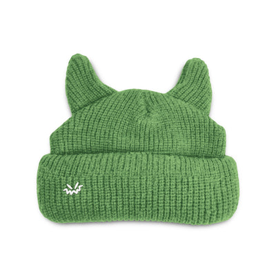 Horned beanie satin lined