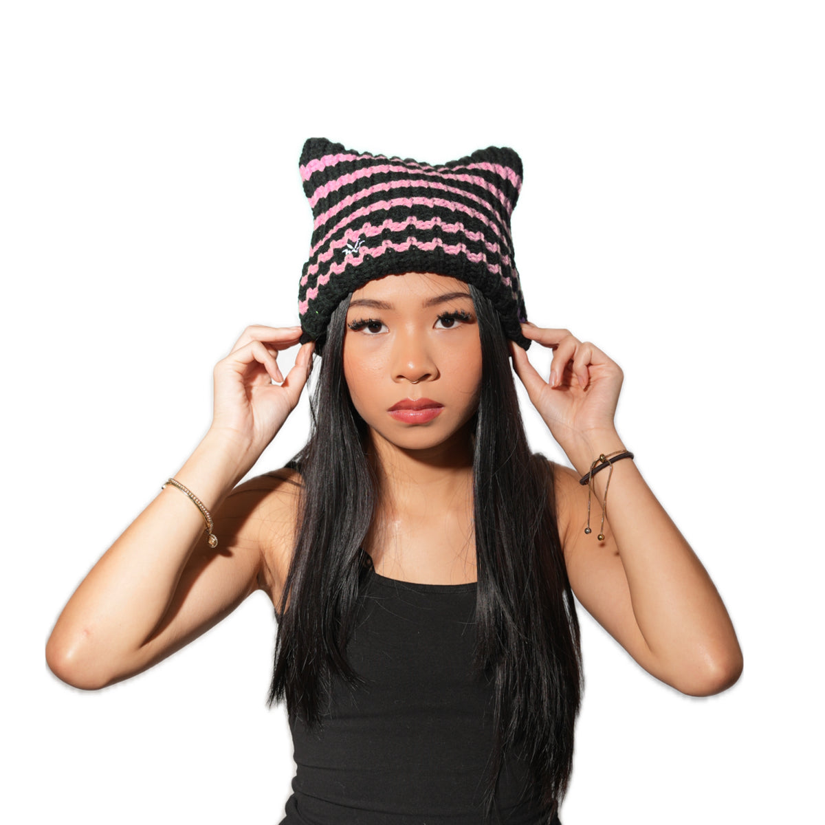 Cat Beanie Satin Lined