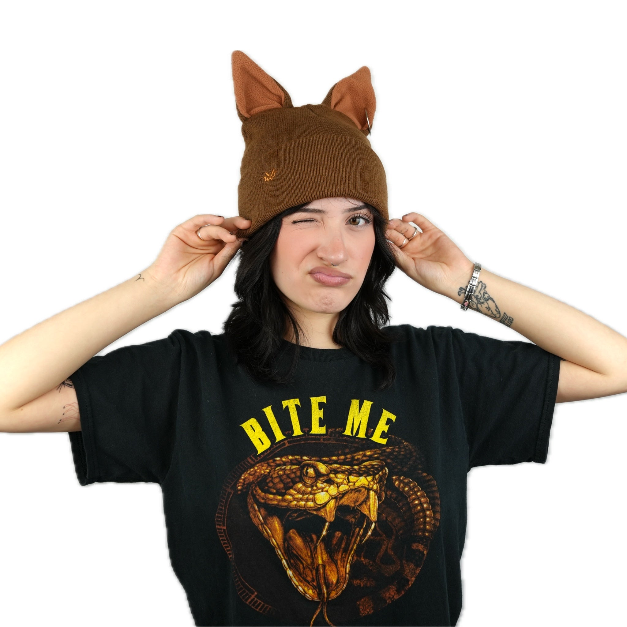 Dog Beanie Satin Lined