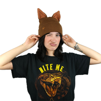 Dog Beanie Satin Lined