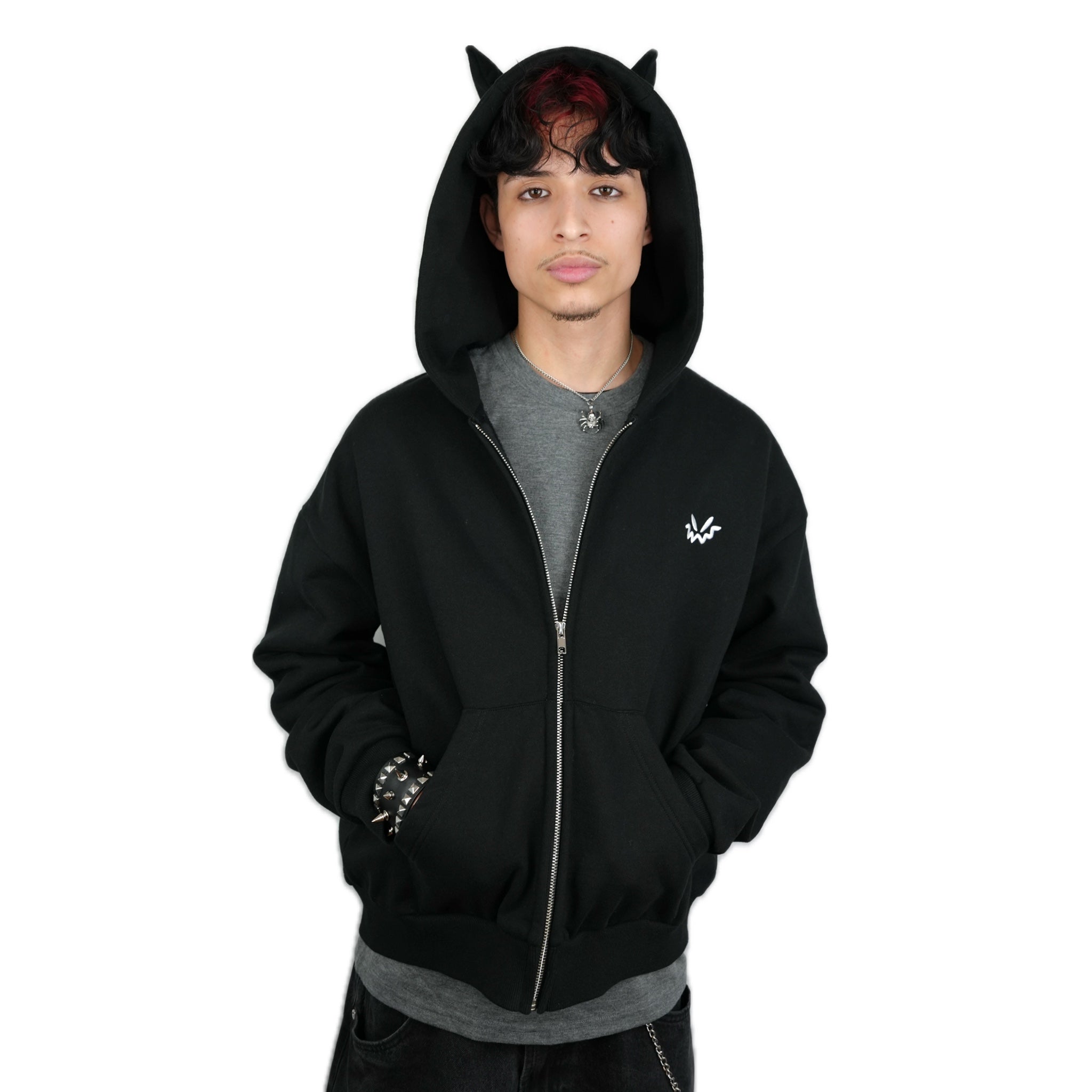 トップス OJOS Muffler Boxer Hoodie Zip-up MUSINSA公式 | OJOS Muffler Boxer Hoodie Zip-up / Black