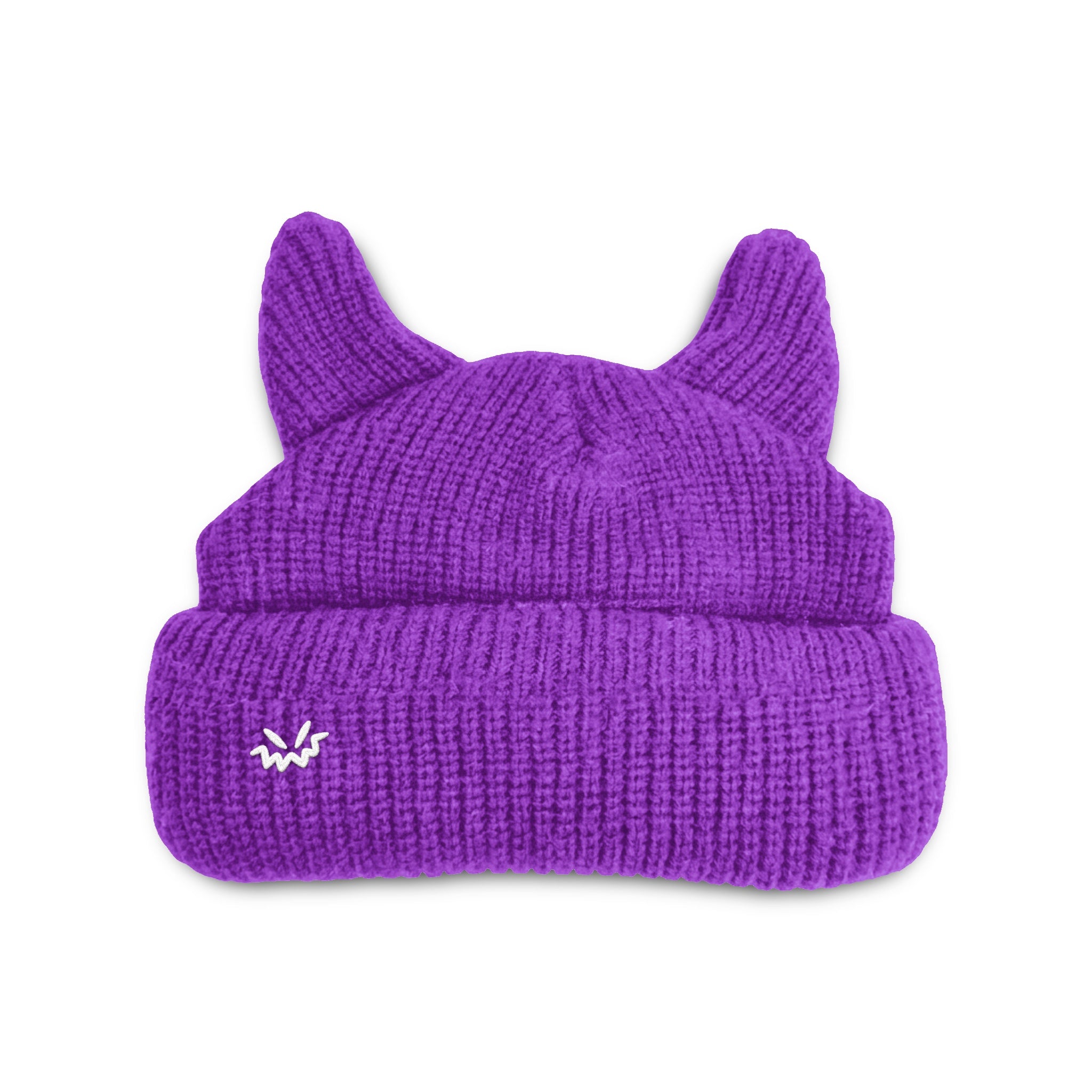 Horned beanie satin lined