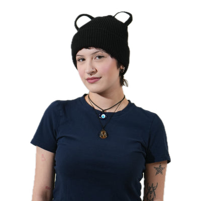 Bear beanie satin lined