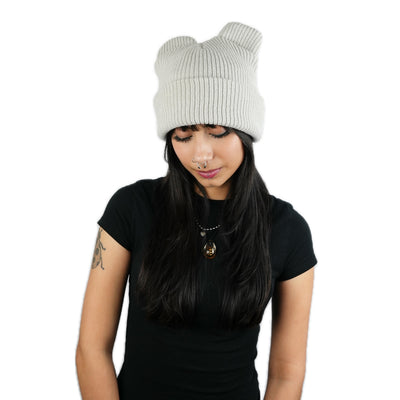 Bear Beanie Satin Lined