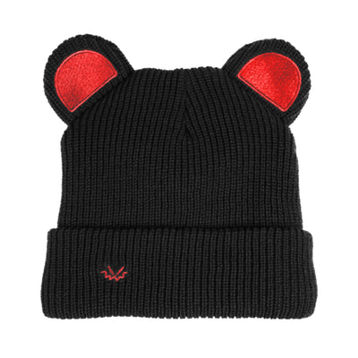 Bear beanie satin lined