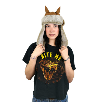 Horned Ushanka Satin Lined