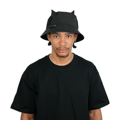 Horned Waterproof Satin Lined Bucket Hat