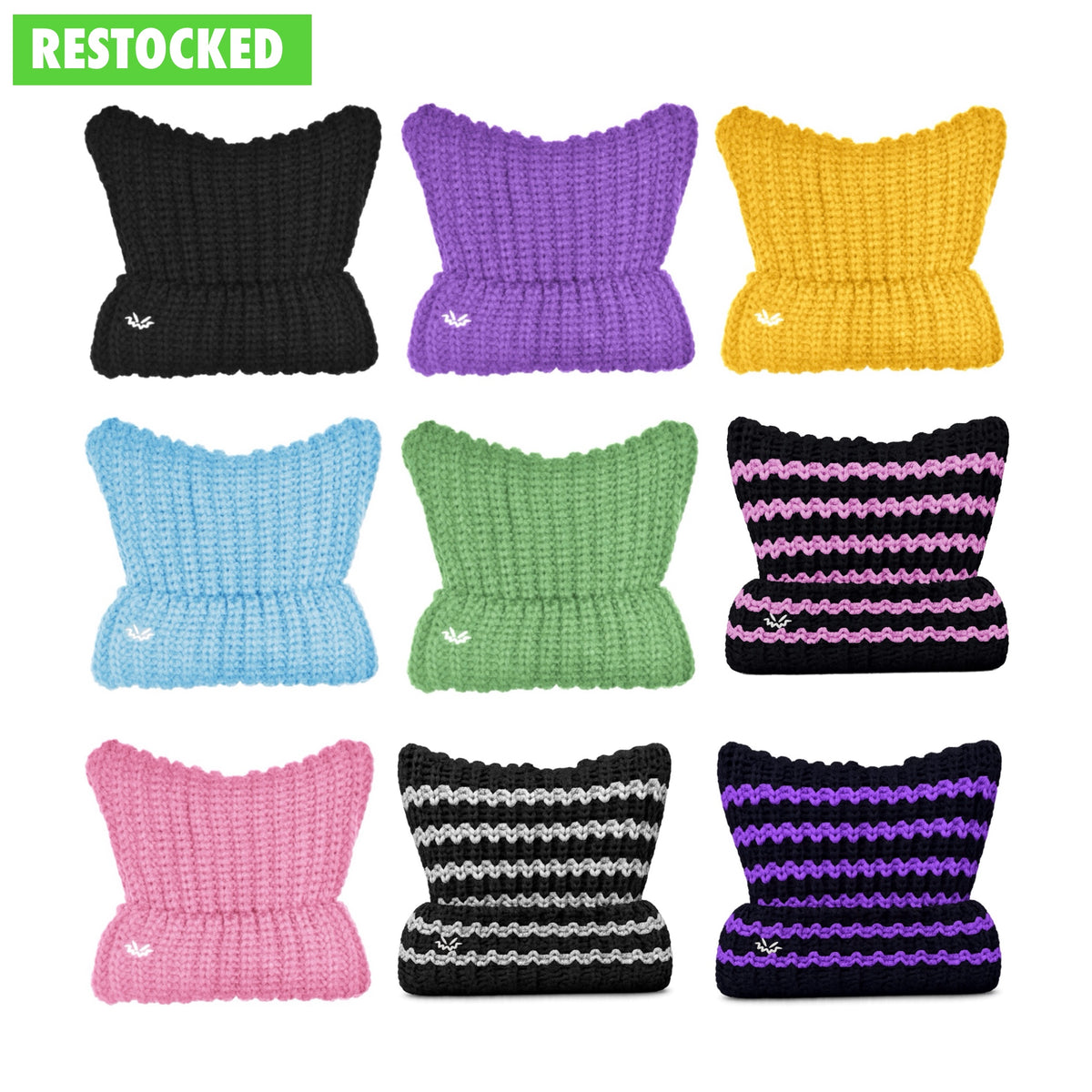 Cat Beanie Satin Lined