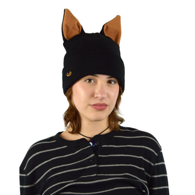 Dog Beanie Satin Lined