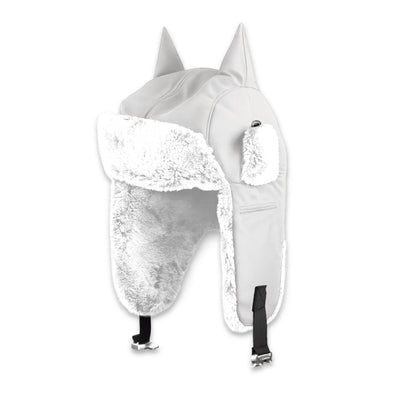 Horned ushanka satin lined