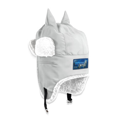 Horned ushanka satin lined