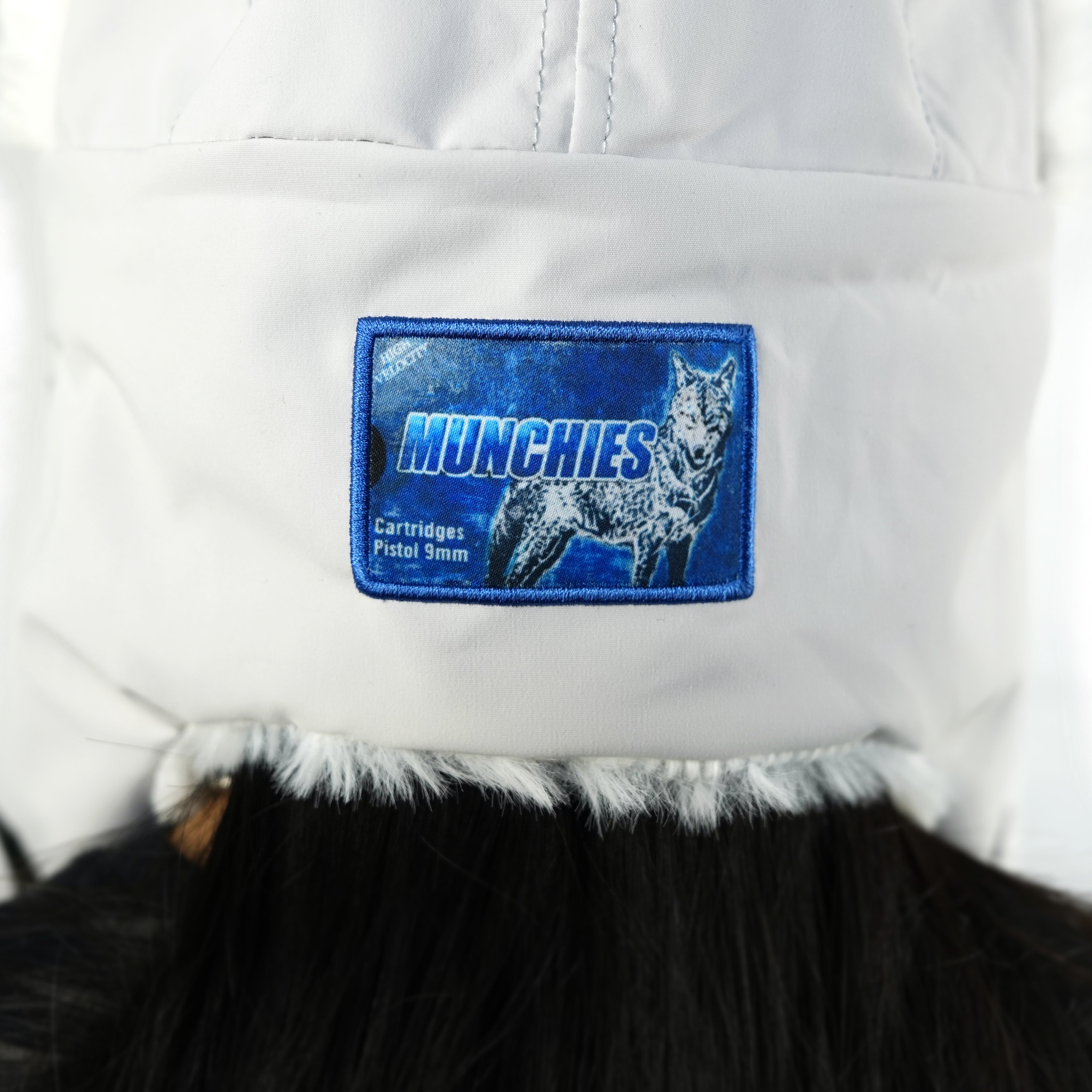 Horned ushanka satin lined