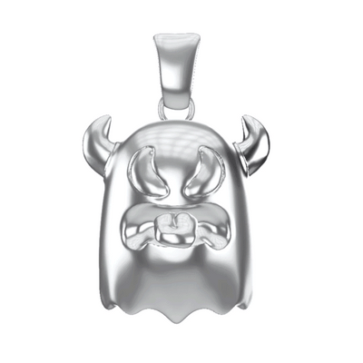 hellion pendant, munchies 3d, demon pendant, stainless steel, munchies chain