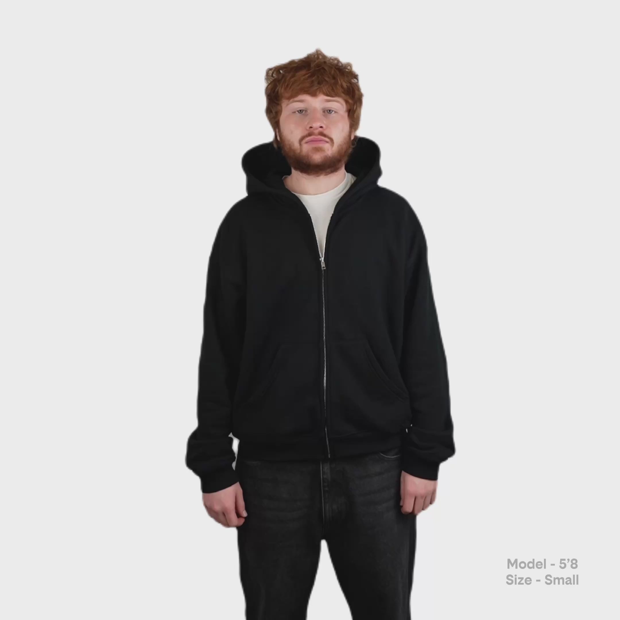 Load video: Blank Munchies Zip-Up